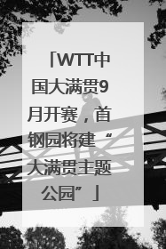 WTT中国大满贯9月开赛，首钢园将建“大满贯主题公园”
